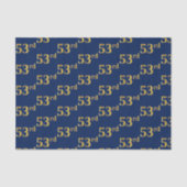 Blue, Imitate Gold 53. (Dritundfünfzigste) Veranst Seidenpapier (Vorderseite)