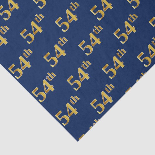 Blue, Imitate Gold 54. (Vierundfünfzigste) Event Seidenpapier (Ausschnitt)