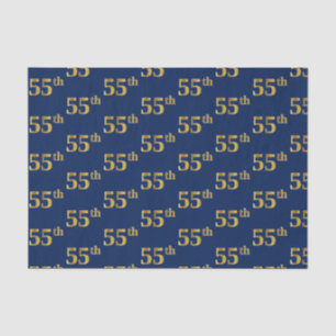 Blue, Imitate Gold 55. (Fünfundfünfzigste) Veranst Seidenpapier