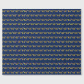 Blue, Imitate Gold 66. (66.) Veranstaltung Geschenkpapier (Flach)