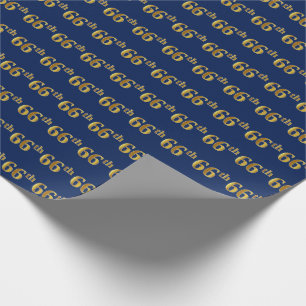 Blue, Imitate Gold 66. (66.) Veranstaltung Geschenkpapier