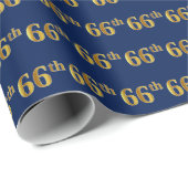 Blue, Imitate Gold 66. (66.) Veranstaltung Geschenkpapier (Rolleneckpunkt)