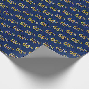 Blue, Imitate Gold 66. (66.) Veranstaltung Geschenkpapier