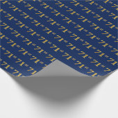 Blue, Imitate Gold 71. (71. Geschenkpapier (Ecke)