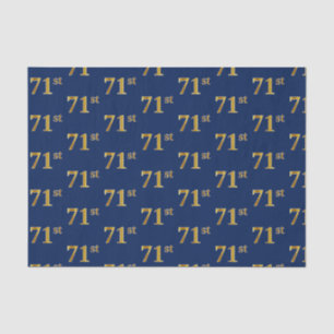 Blue, Imitate Gold 71. (71. Seidenpapier