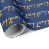 Blue, Imitate Gold 72. (72. Geschenkpapier (Rolleneckpunkt)