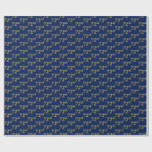 Blue, Imitate Gold 72. (72. Geschenkpapier (Flach)