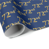 Blue, Imitate Gold 72. (72. Geschenkpapier (Rolleneckpunkt)