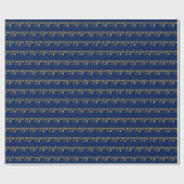 Blue, Imitate Gold 75. (75.-5.) Veranstaltung Geschenkpapier (Flach)