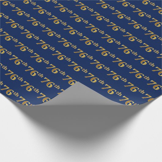 Blue, Imitate Gold 76. (76.-6.) Veranstaltung Geschenkpapier (Ecke)