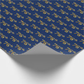 Blue, Imitate Gold 76. (76.-6.) Veranstaltung Geschenkpapier (Ecke)