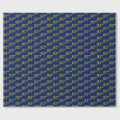 Blue, Imitate Gold 82. (82. Geschenkpapier (Flach)
