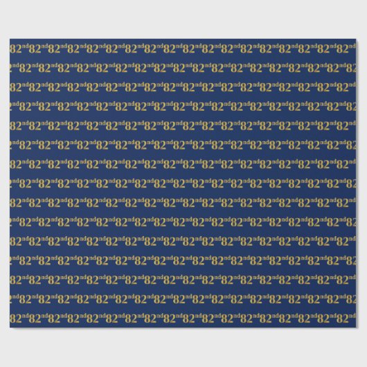 Blue, Imitate Gold 82. (82. Geschenkpapier (Flach)