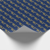 Blue, Imitate Gold 82. (82. Geschenkpapier (Ecke)
