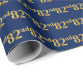 Blue, Imitate Gold 82. (82. Geschenkpapier (Rolleneckpunkt)