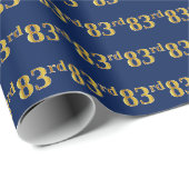Blue, Imitate Gold 83. (83.) Event Geschenkpapier (Rolleneckpunkt)