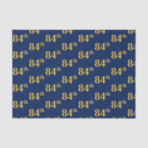 Blue, Imitate Gold 84. (Achtzigste) Event Seidenpapier