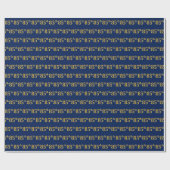 Blue, Imitate Gold 85. (85.) Event Geschenkpapier (Flach)