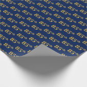 Blue, Imitate Gold 85. (85.) Event Geschenkpapier (Ecke)