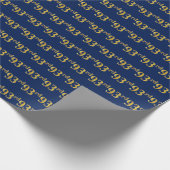 Blue, Imitate Gold 93. (30.) Event Geschenkpapier (Ecke)