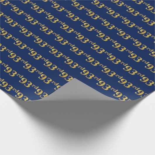 Blue, Imitate Gold 93. (30.) Event Geschenkpapier (Ecke)