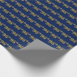 Blue, Imitate Gold 96. (Sechsundneunzigste) Verans Geschenkpapier