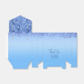 Blue Imitats 16. Geburtstag Glitzer Vielen Dank Geschenkschachtel (Ungefaltet)