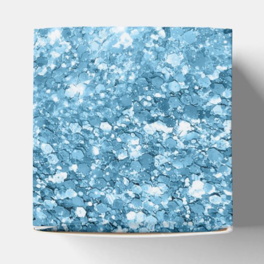 Blue Imitats Glitzer glänzend glänzend sequenziell Geschenkschachtel (Oben)