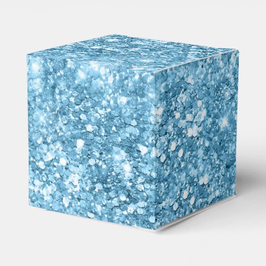 Blue Imitats Glitzer glänzend glänzend sequenziell Geschenkschachtel (Rückseite)