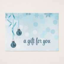 Blue Imitats Glitzer Weihnachtsschmuck Geschenkkar