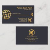 Blue Import Export aus der Blue Globe Hawk Supply  Visitenkarte (Vorne/Hinten)