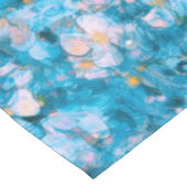 Blue Impressionismus Blume Tischdecke (Schrägansicht)