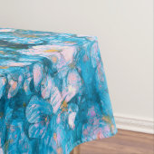 Blue Impressionismus Blume Tischdecke (Beispiel)