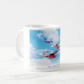 Blue Impulse Japan Air Self-Defense Force (JASDF) Kaffeetasse (Vorderseite Links)