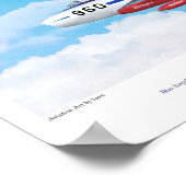 Blue Impulse Japan Air Self-Defense Force (JASDF) Poster (Ecke)