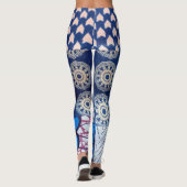Blue India Leggings (Rückseite)