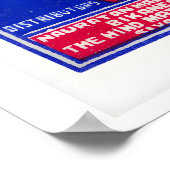 Blue Indian Matchbox Labels Grid Print, Vintage Poster (Ecke)