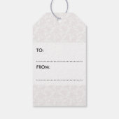 Blue Indian Pattern Elephant Geschenkanhänger (Rückseite)