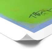 Blue Indian Poster (Ecke)