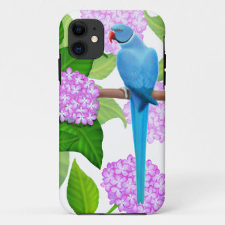 Blue Indian Ringneck iPhone Case