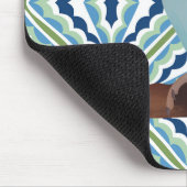 Blue Indian Ringneck Parakeet Mousepad (Ecke)