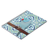 Blue Indian Ringneck Parakeet Notizblock (Linke Seite)