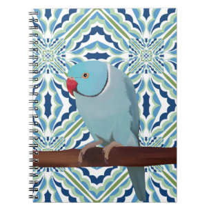 Blue Indian Ringneck Parakeet Notizblock