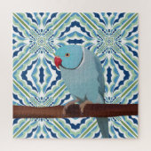 Blue Indian Ringneck Parakeet Puzzle (Vertikal)