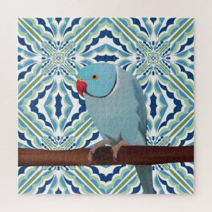Blue Indian Ringneck Parakeet Puzzle