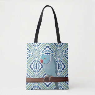 Blue Indian Ringneck Parakeet Tasche
