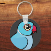 Blue Indian Ringneck Schlüsselanhänger (Vorderseite)