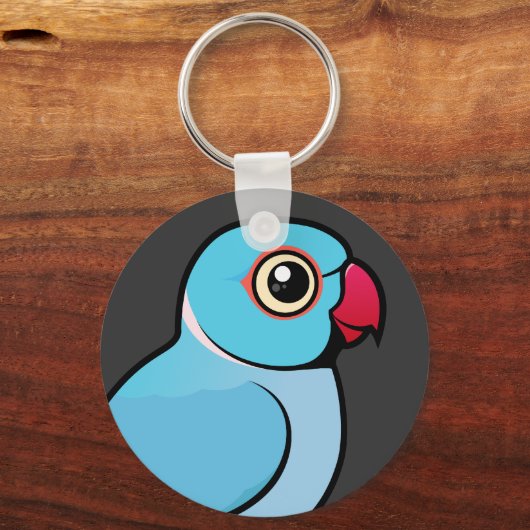 Blue Indian Ringneck Schlüsselanhänger (Vorderseite)