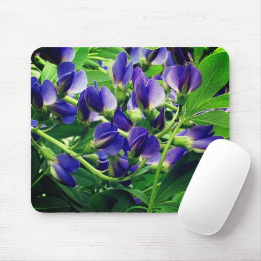 Blue Indigo Floral | Mousepad (Mit Mouse)
