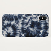 Blue Indigo Shibori Gefärbte Krawatte Case-Mate iPhone Hülle (Rückseite (Horizontal))
